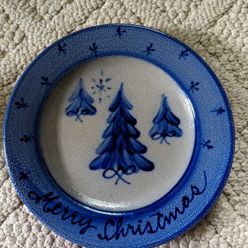 Rowe Pottery Merry Christmas plate 🎄🎄